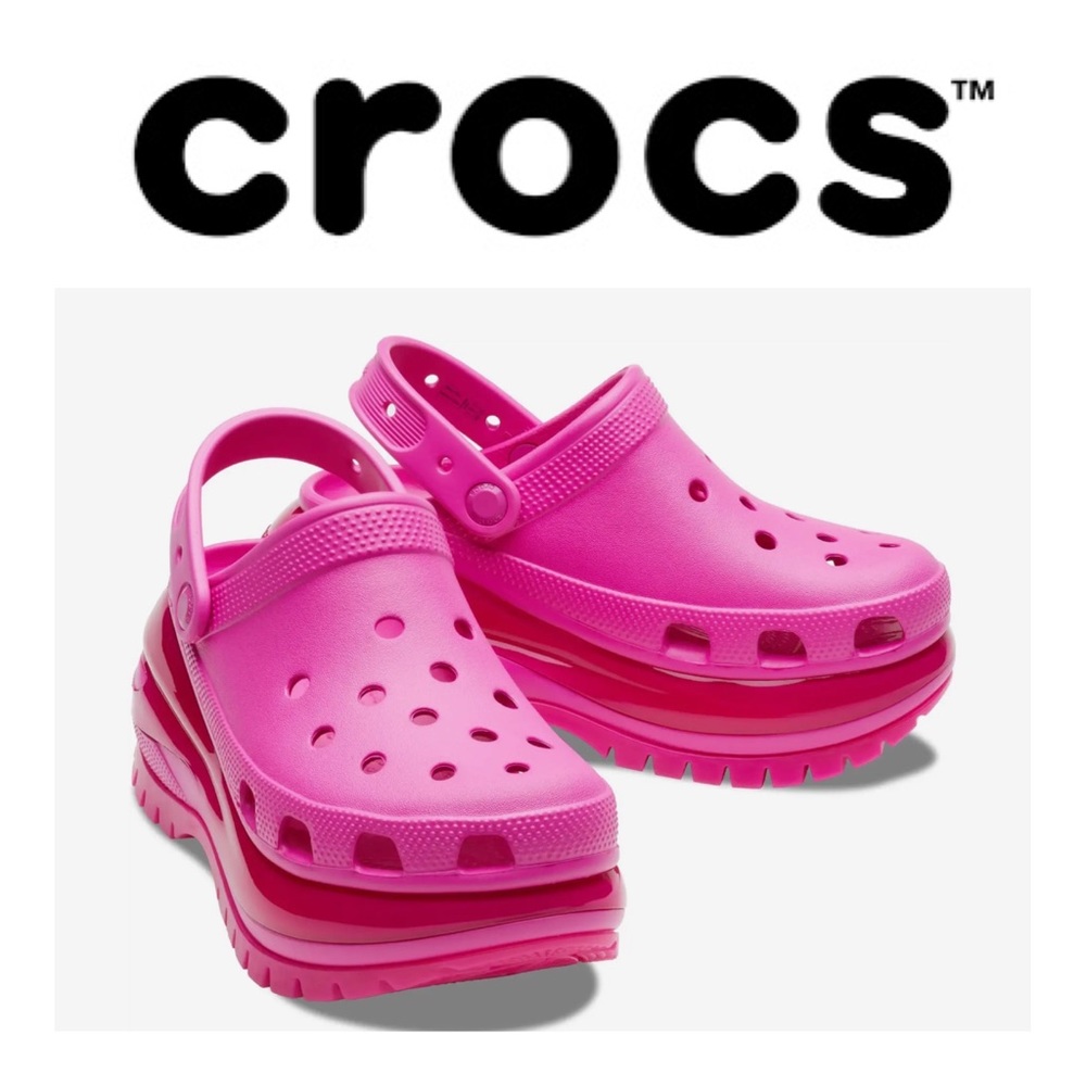 CROCS Mega Crush Clog In Juice Pink Size 8 Women / 6 Men